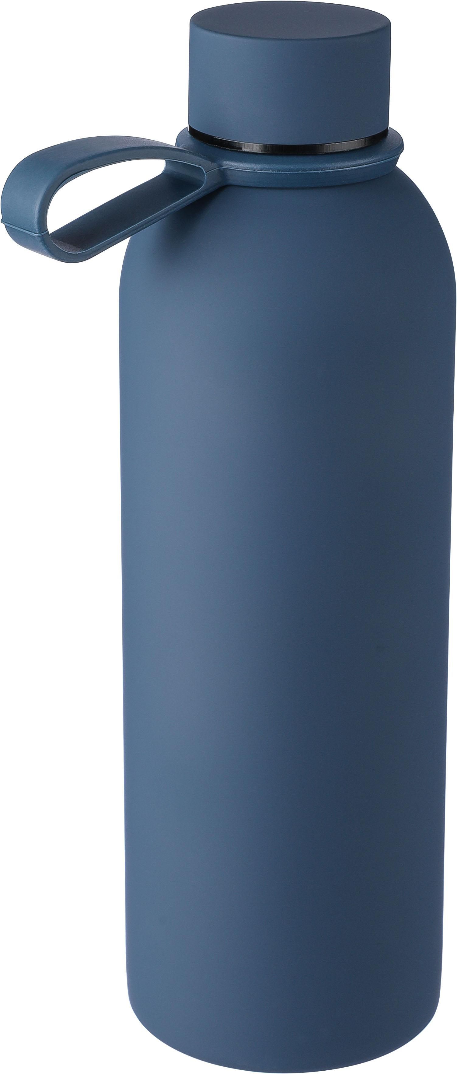 Gerecycled roestvrijstalen dubbelwandige drinkfles (500 ml) Sena bedrukken met logo