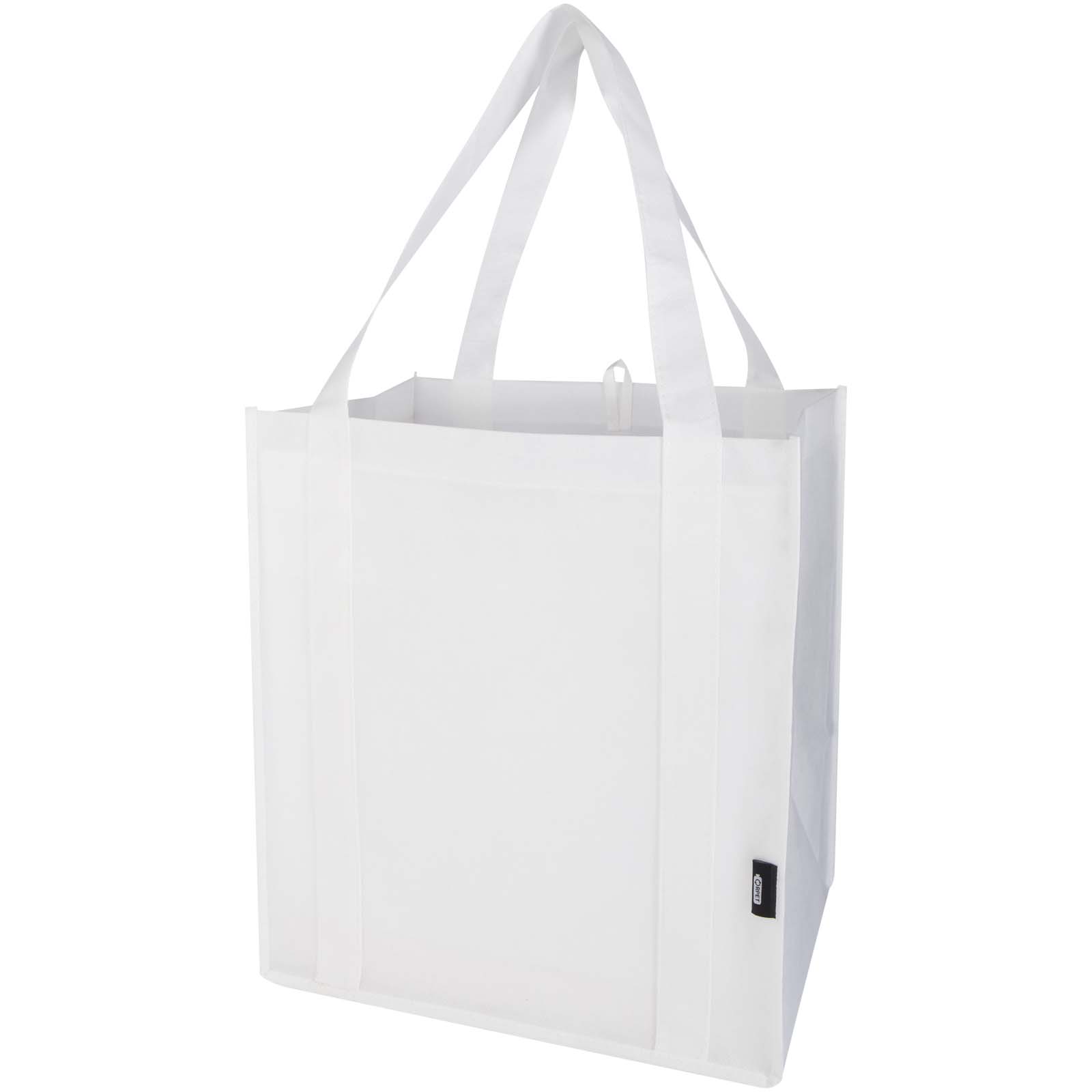 Liberty GRS gerecycled non woven draagtas met bodemplaat 29 l bedrukken met logo
