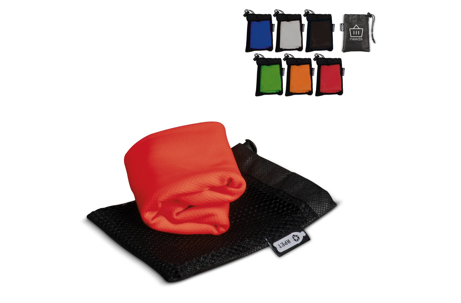R-PET cooling towel 30x80cm bedrukken met logo