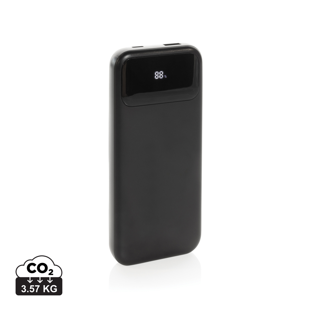 Turbopack RCS rplastic powerbank 10.000 ingebouwde kabels bedrukken met logo