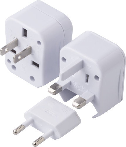 Power wereldreis adapter bedrukken met logo