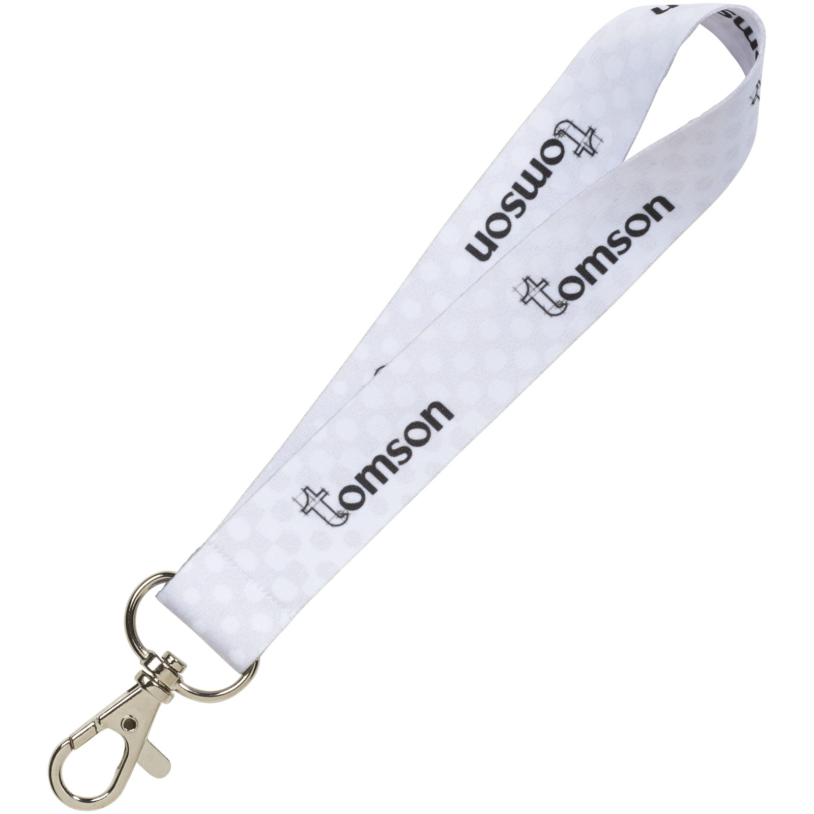 Mini lanyard met 2 zijde sublimatie voorzien van haak bedrukken met logo