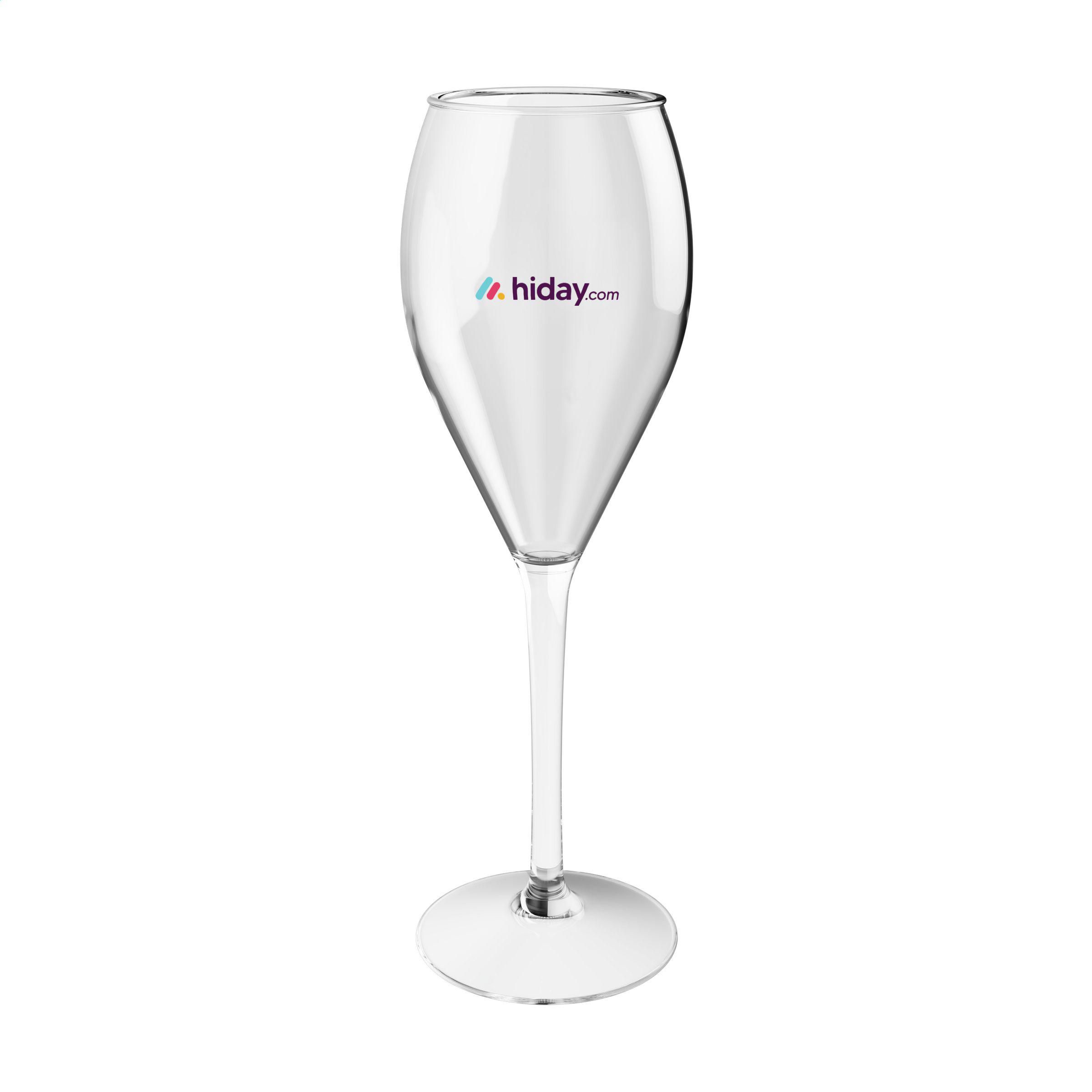 HappyGlass Miss Muse Champagneglas Tritan 240 ml bedrukken met logo