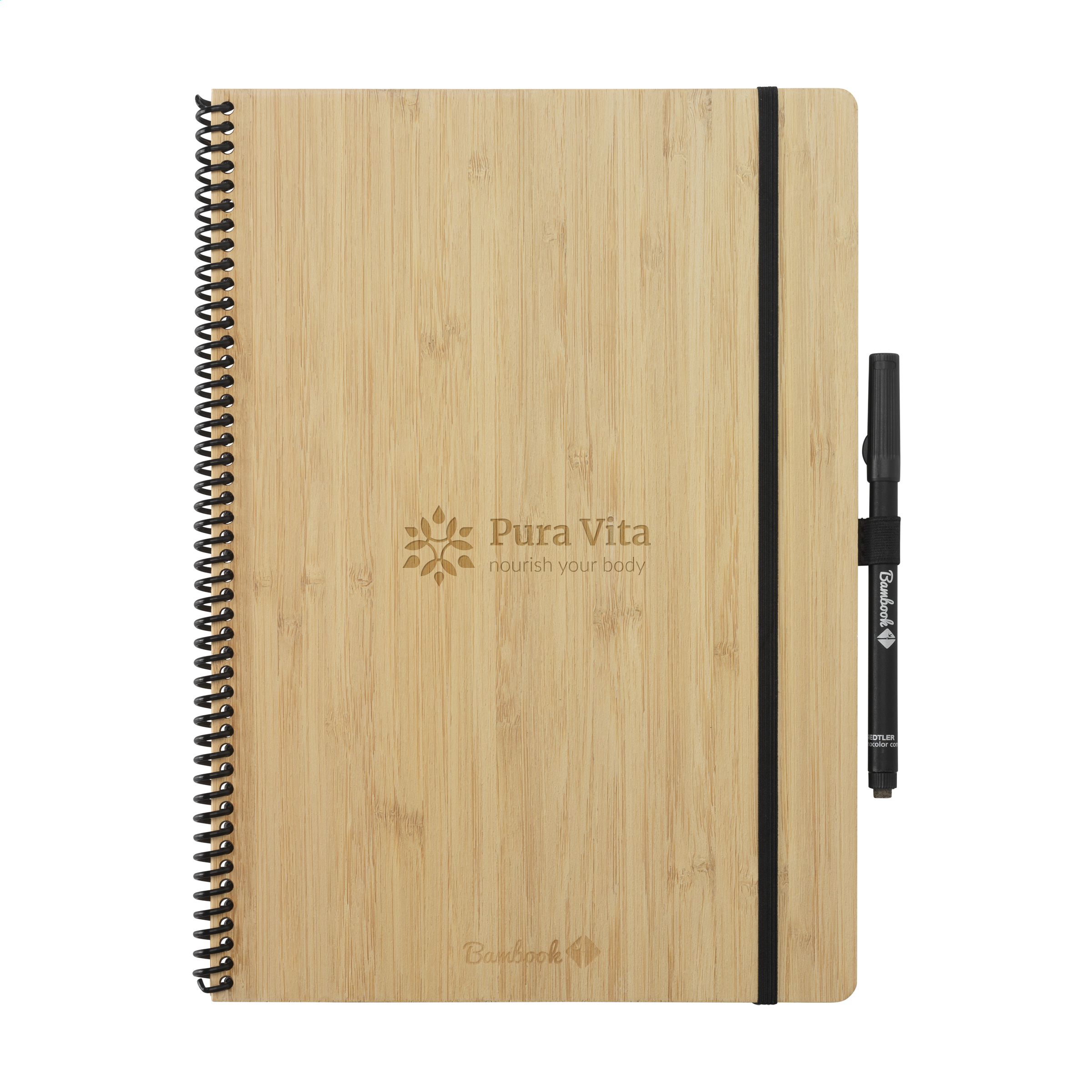 Bambook Classic Hardcover Notebook A4 bedrukken met logo