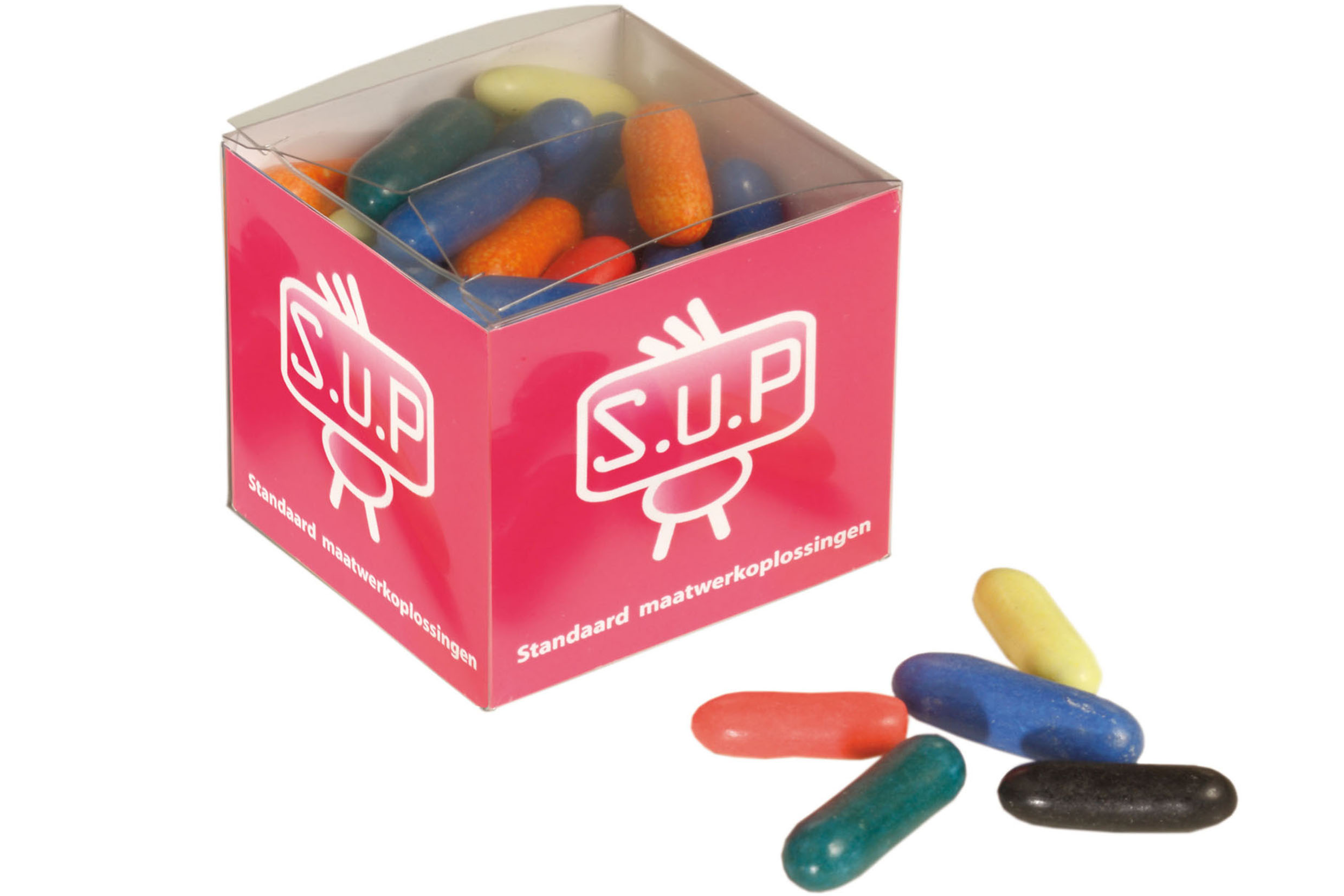CandyCube dropstaafjes

 bedrukken met logo