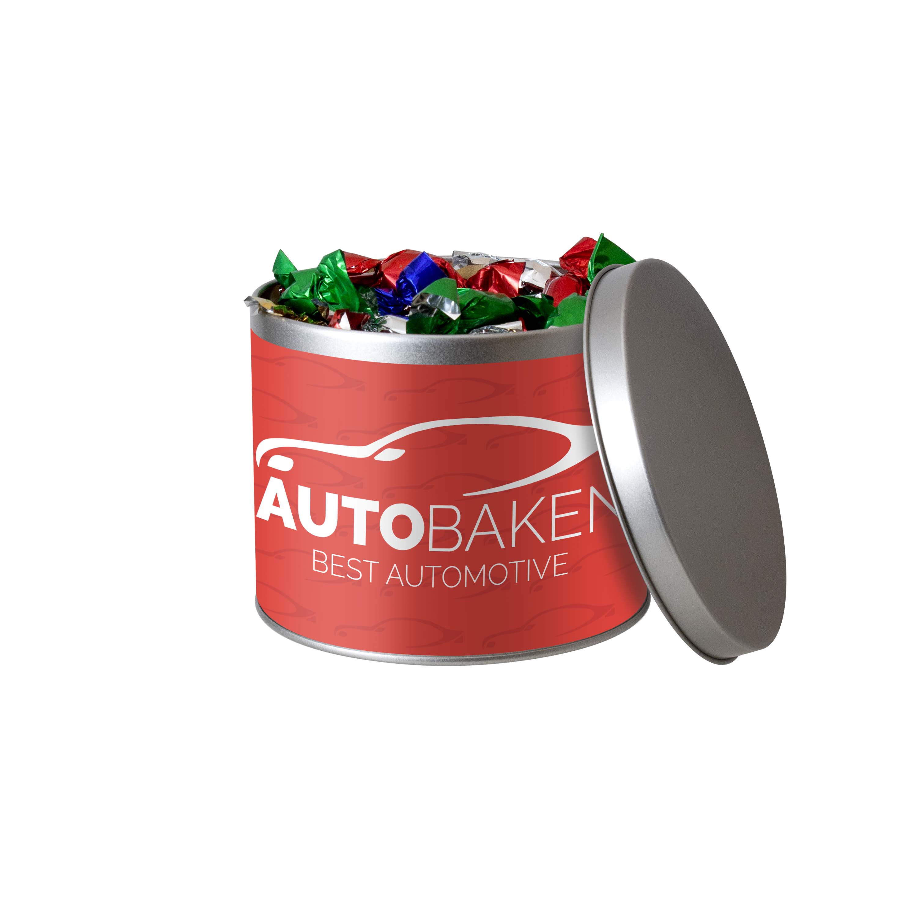 Blik met zuurtjes (0,6 L) bedrukken met logo