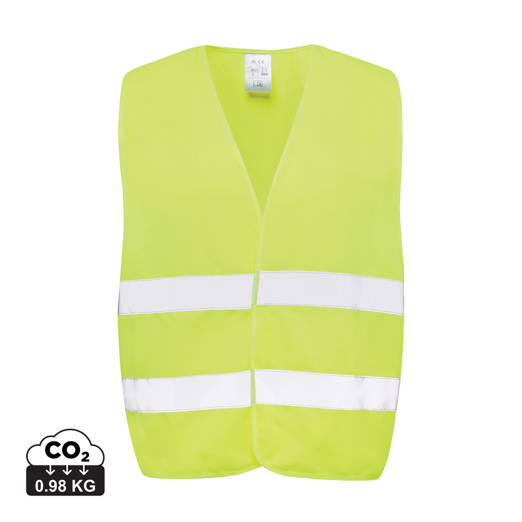 GRS gerecycled PET reflecterend veiligheidsvest bedrukken met logo
