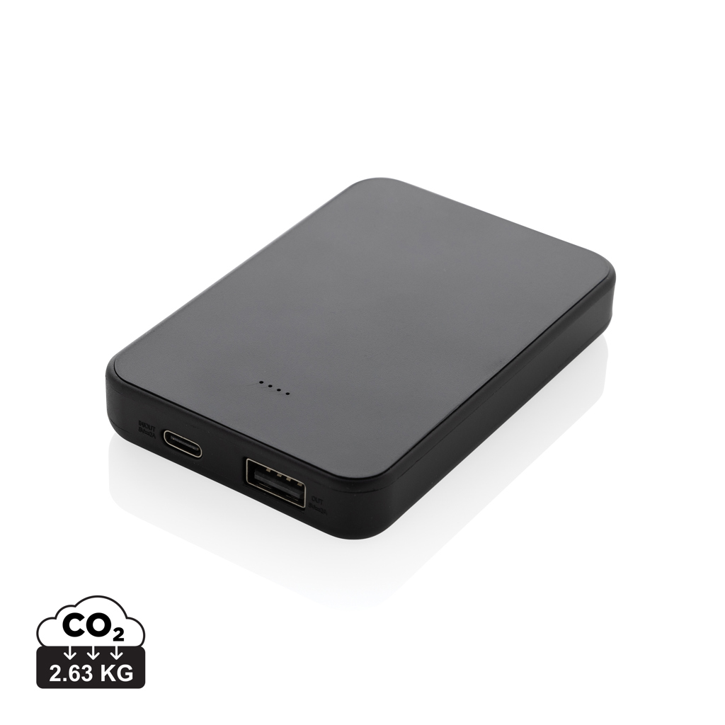 Boostcore RCS recycled plastic powerbank 5.000mAh met USB C bedrukken met logo