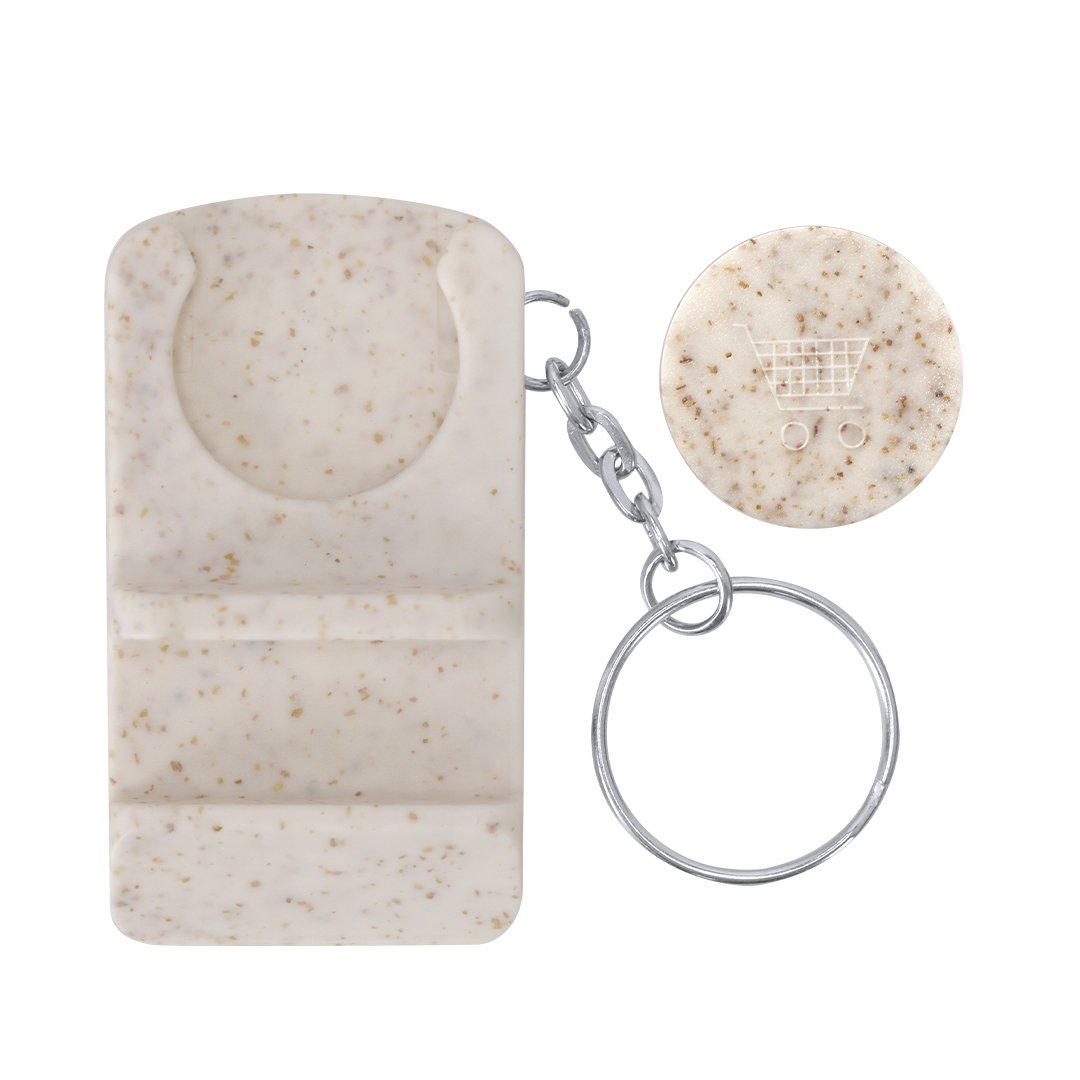 Munt-Sleutelhanger Houder Lansan bedrukken met logo