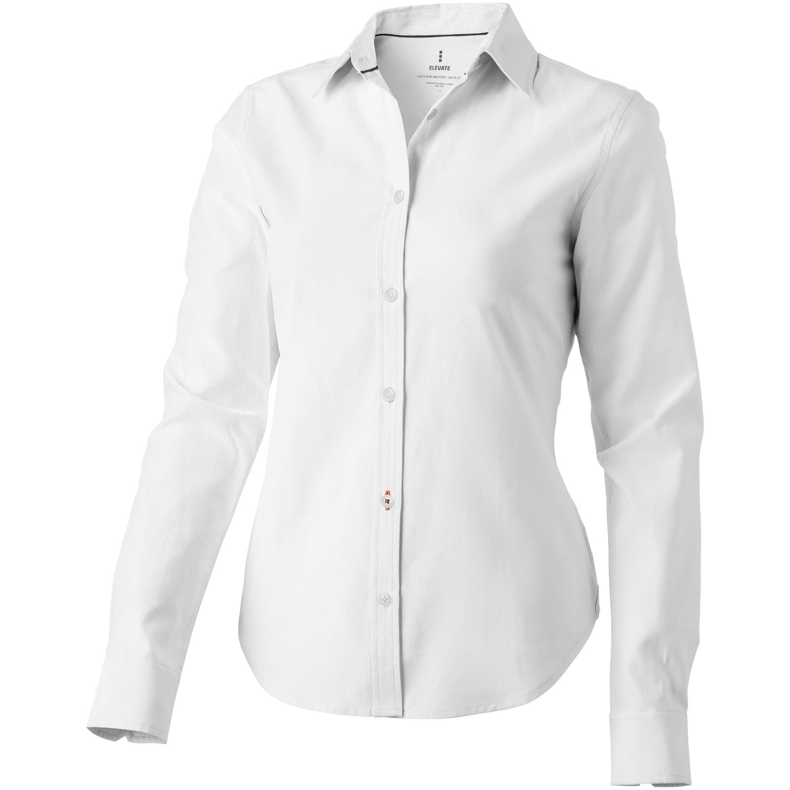 Vaillant oxford dames blouse met lange mouwen bedrukken met logo