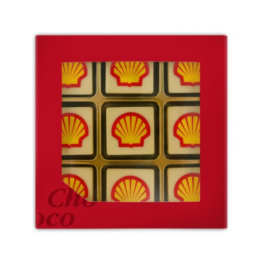 ChocoGiftbox 9 Logochocolaatjes bedrukken met logo