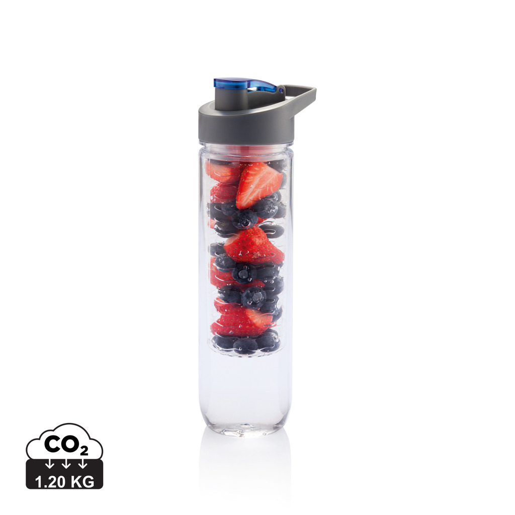 Waterfles met infuser bedrukken met logo