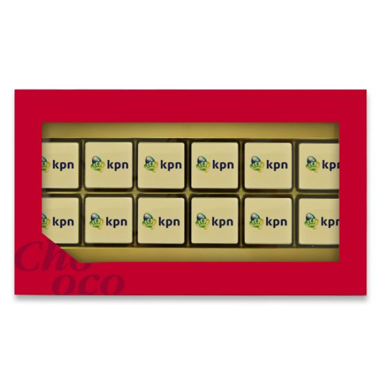 ChocoGiftbox 12 Logochocolaatjes bedrukken met logo