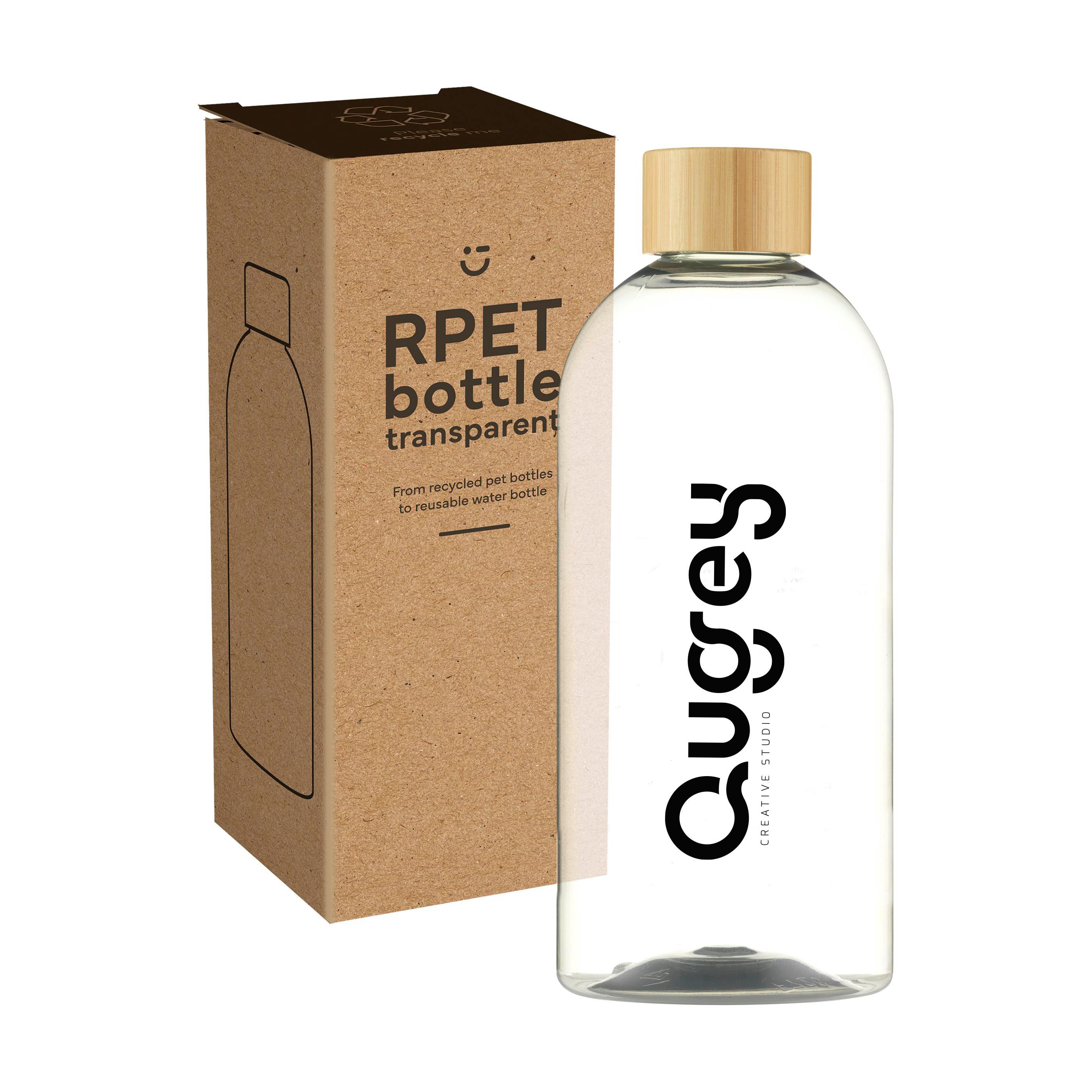 RPET Bottle 500 ml waterfles bedrukken met logo
