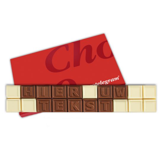 Chocotelegram® 20 Geschenkdoos bedrukken met logo