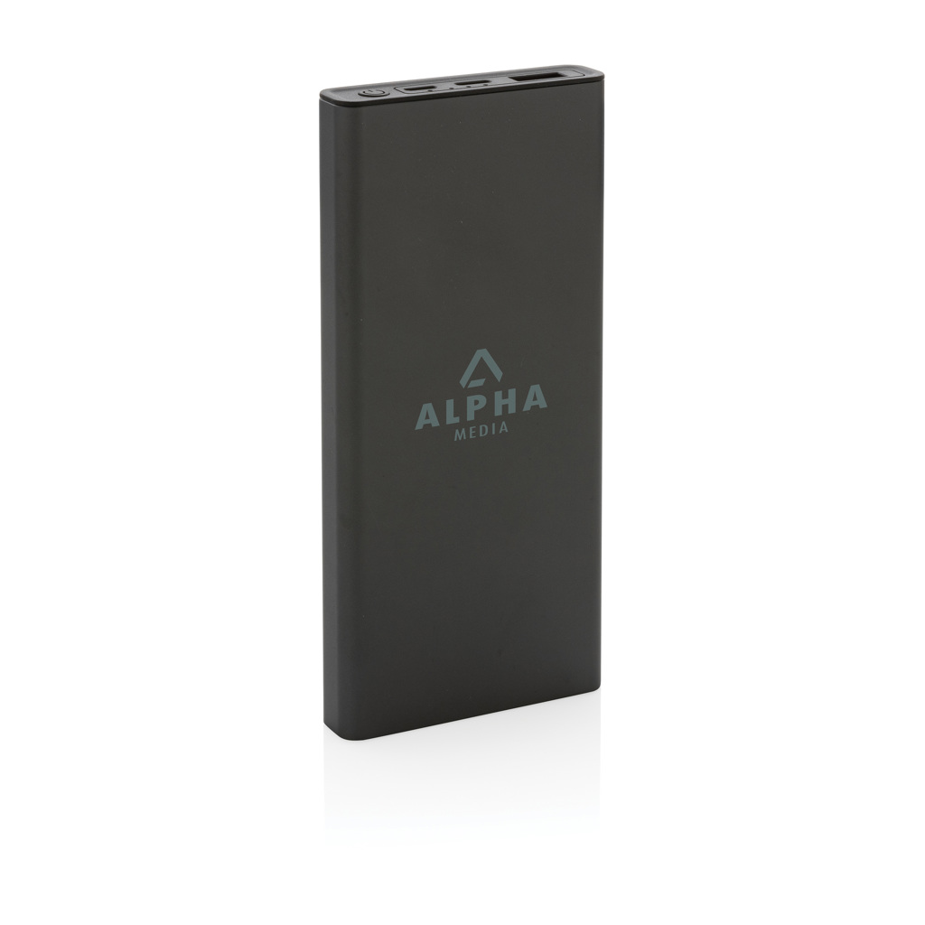 Terra RCS gerecyclede 18W aluminium powerbank 10.000 mAh bedrukken met logo