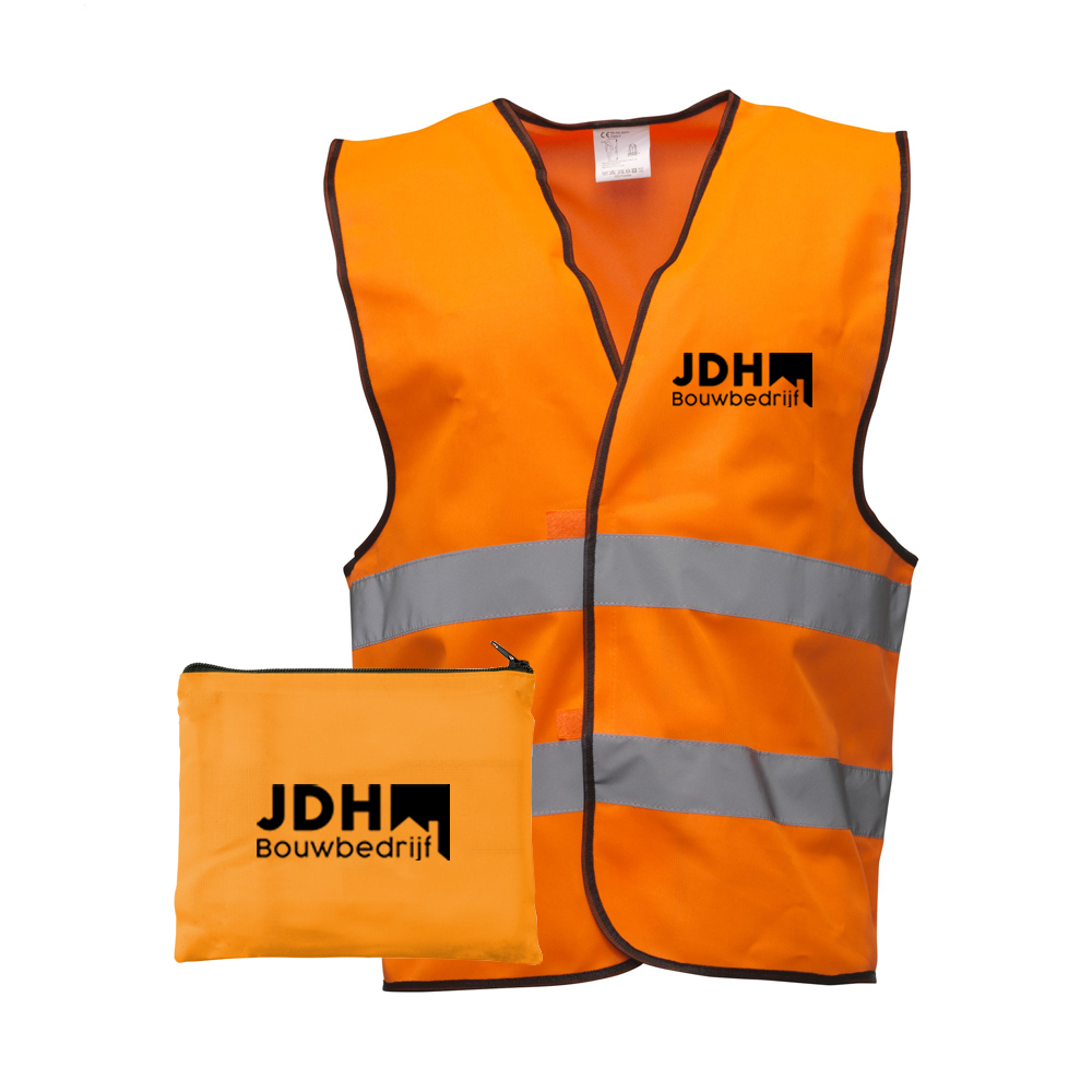 SafetyVest veiligheidsvest in etui bedrukken met logo