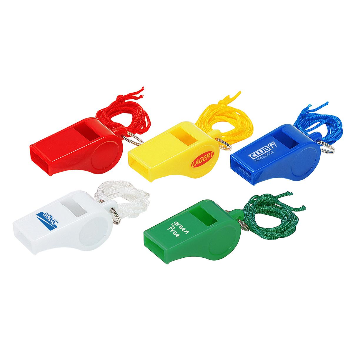 Whistle with neck cord bedrukken met logo
