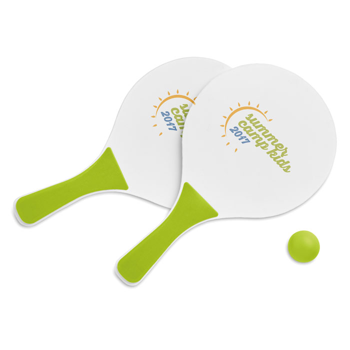 Mini BeachTennis set bedrukken met logo