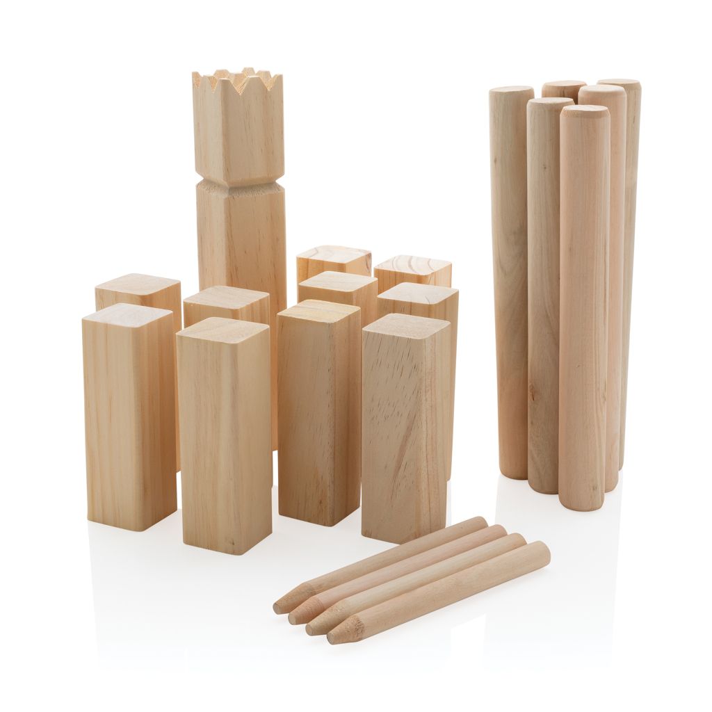 Tuno Houten kubb set bedrukken met logo