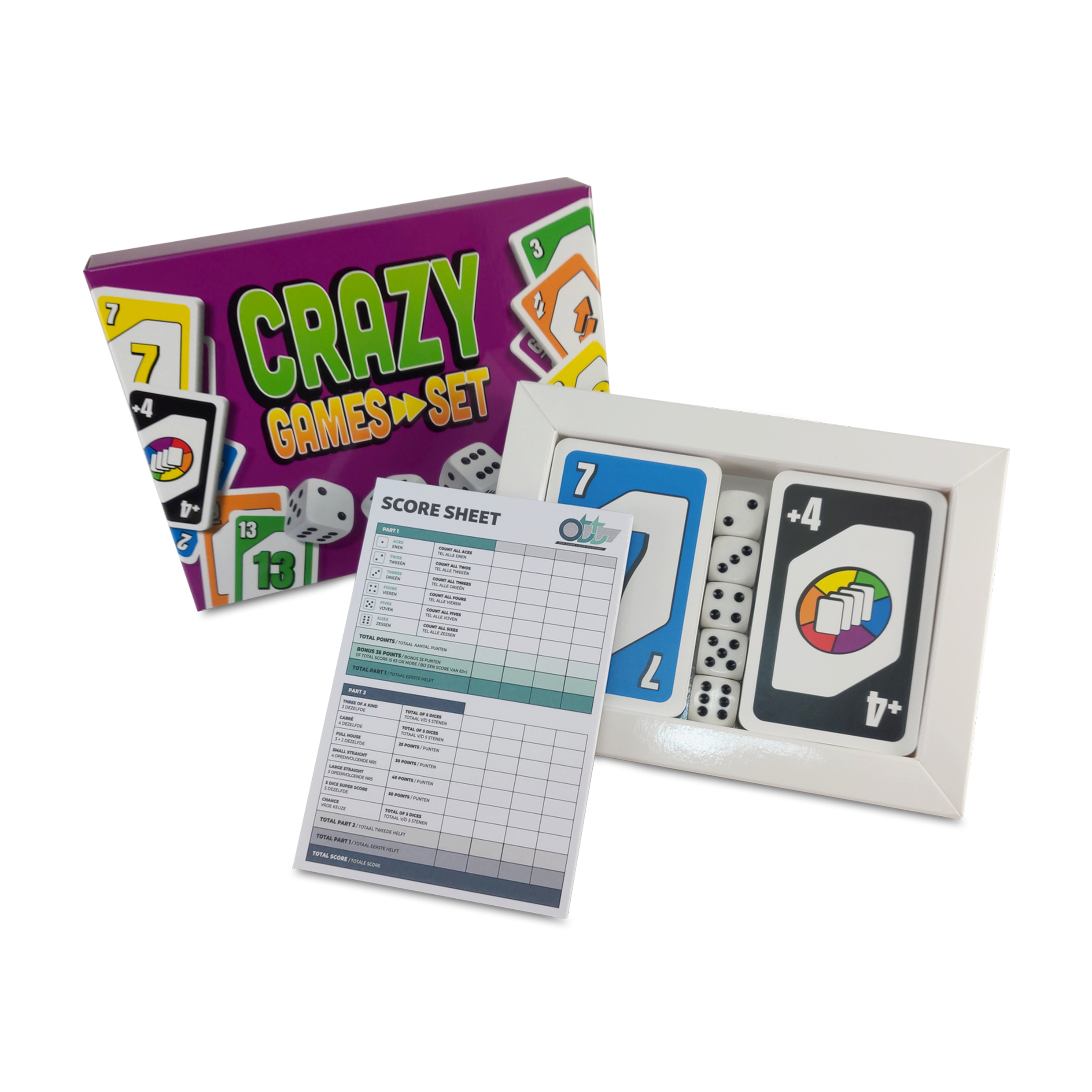 Crazy Games Set bedrukken met logo