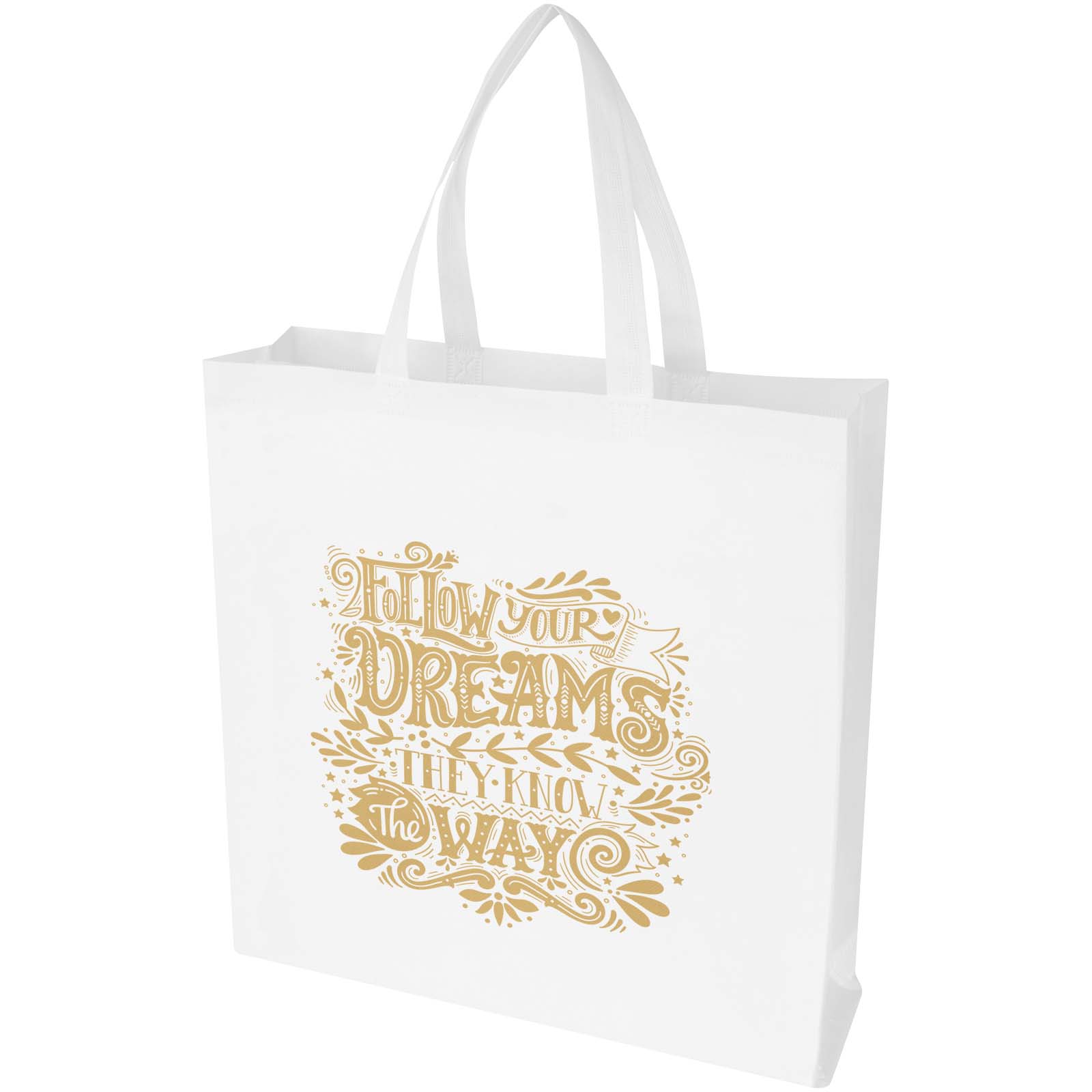 EcoSeal GRS gerecyclede non woven draagtas met inzetstuk 12 l bedrukken met logo