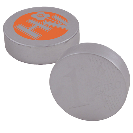 Anti-stress Euromunt bedrukken met logo