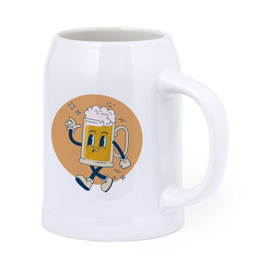 Full-Colour bier mok (700 ml) bedrukken met logo
