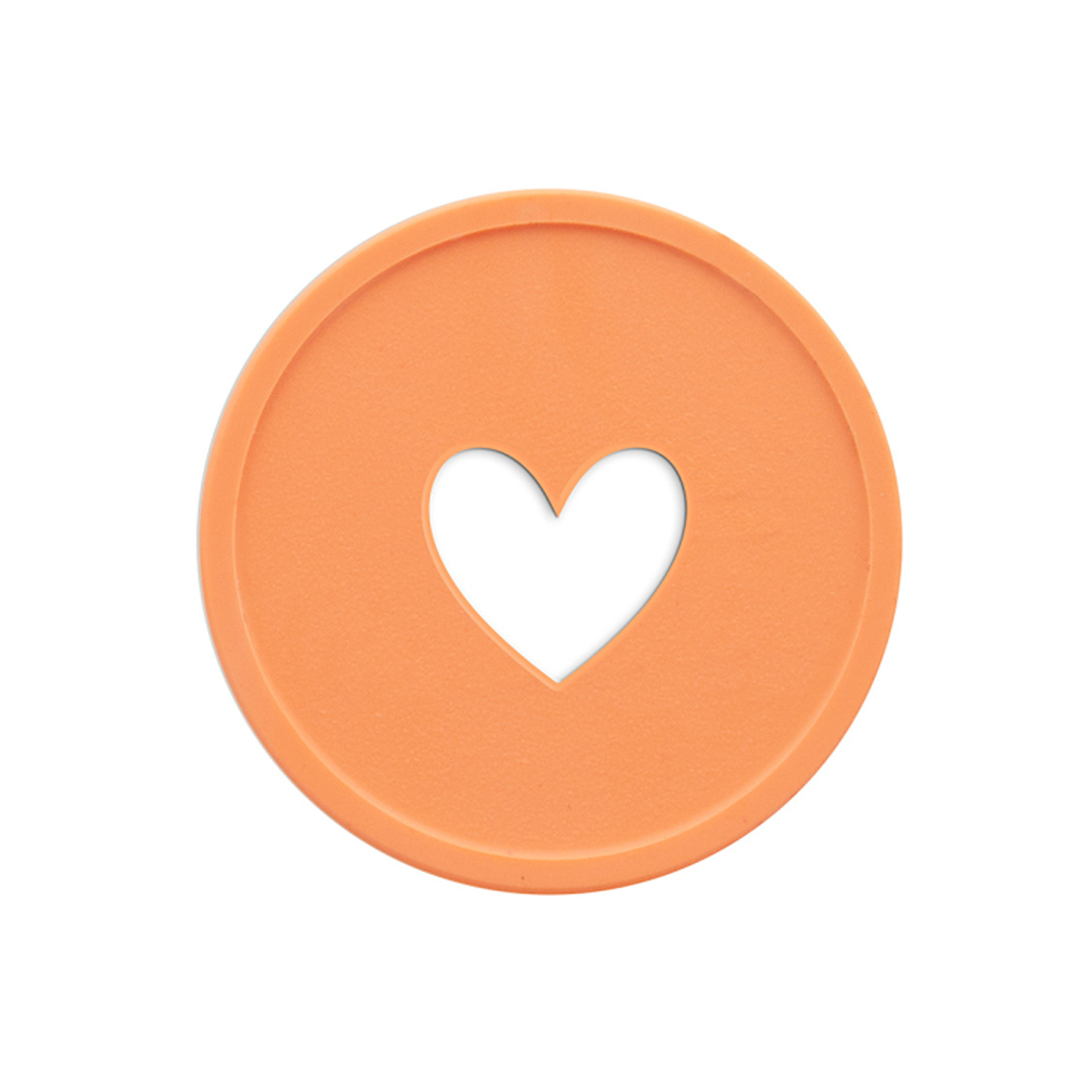 Recycled plastic tokens with the hole bedrukken met logo