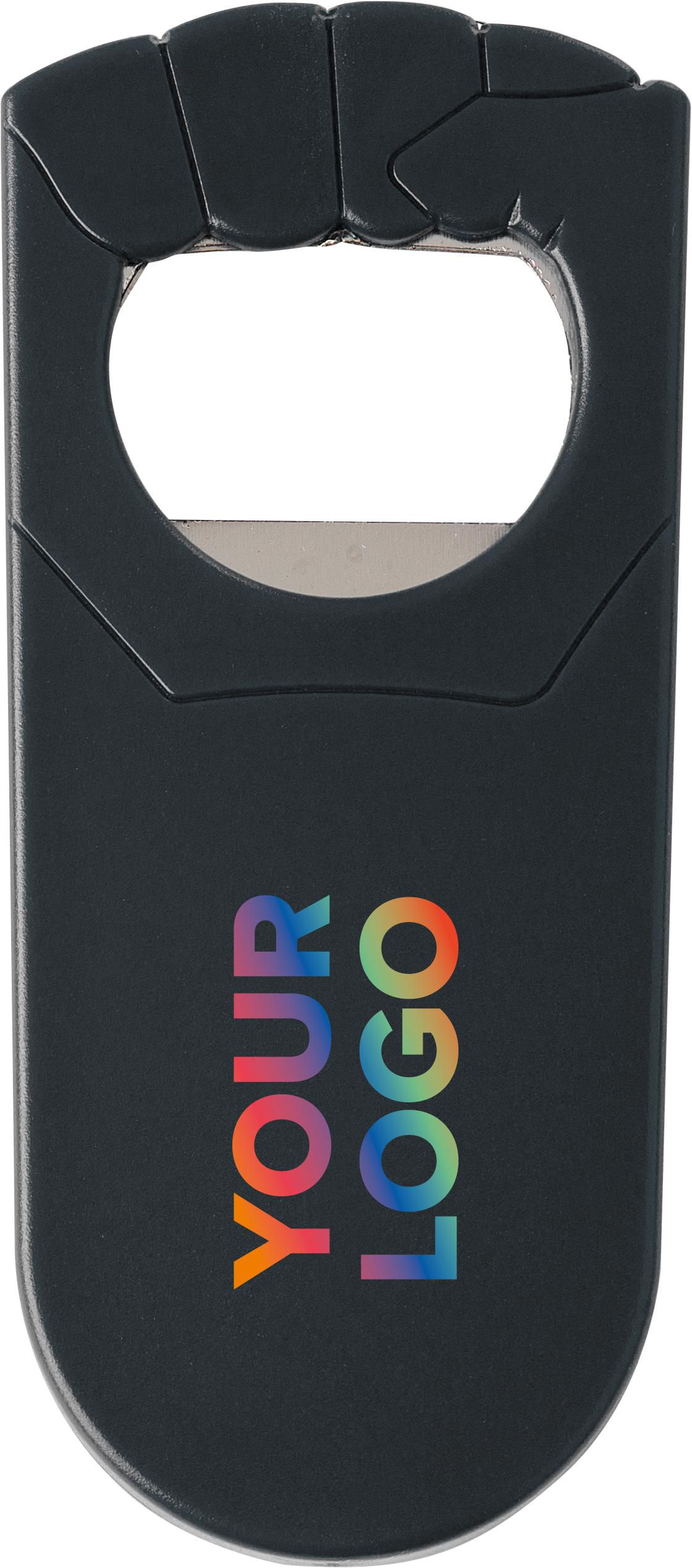 Kunststof flessenopener Vuist bedrukken met logo