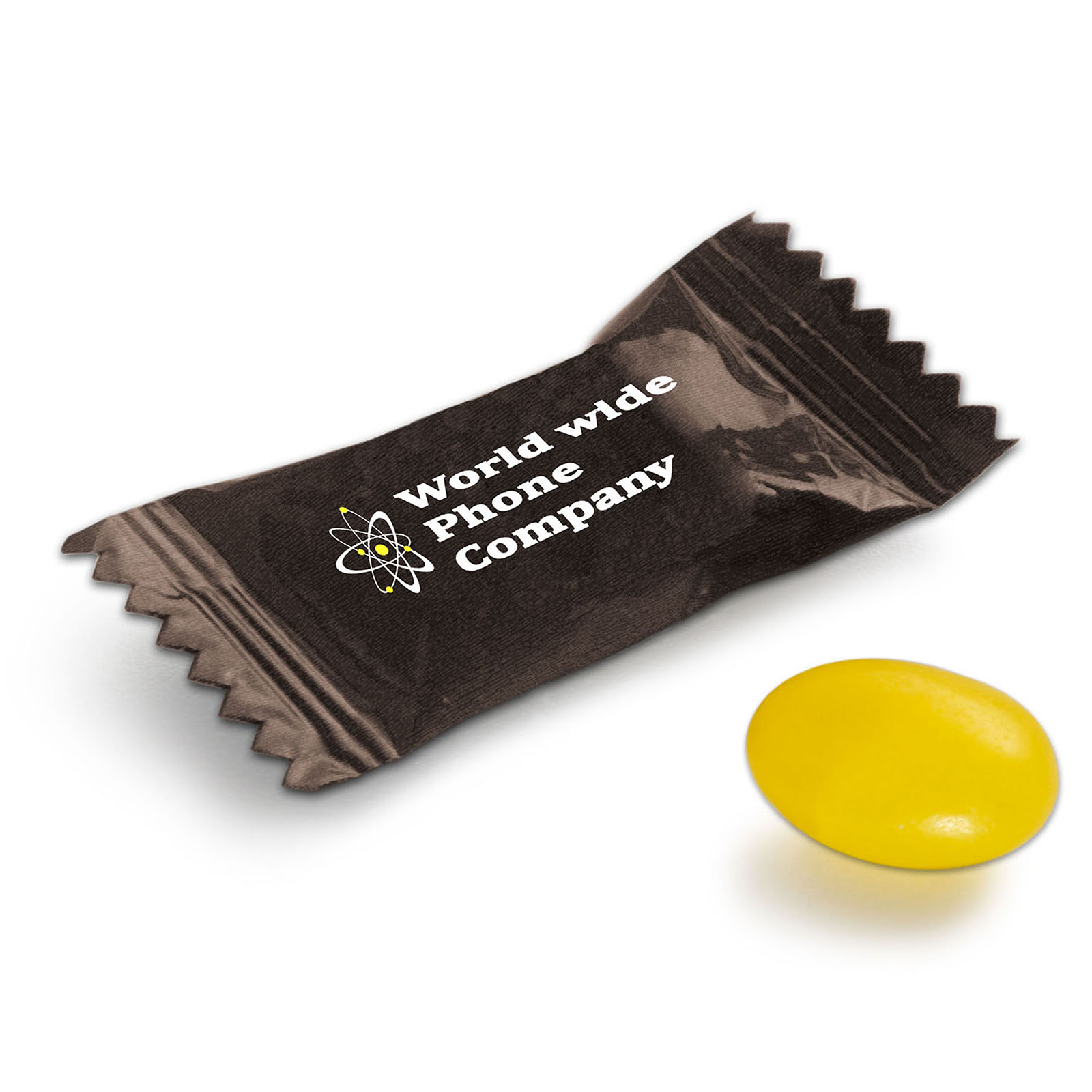 Jelly bean in flowpack bedrukken met logo