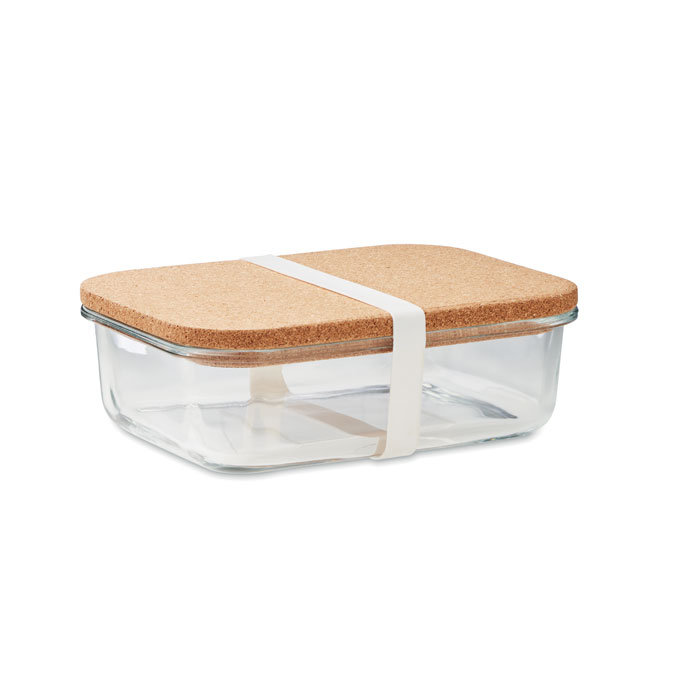 Lanai Glazen lunchbox kurken deksel bedrukken met logo