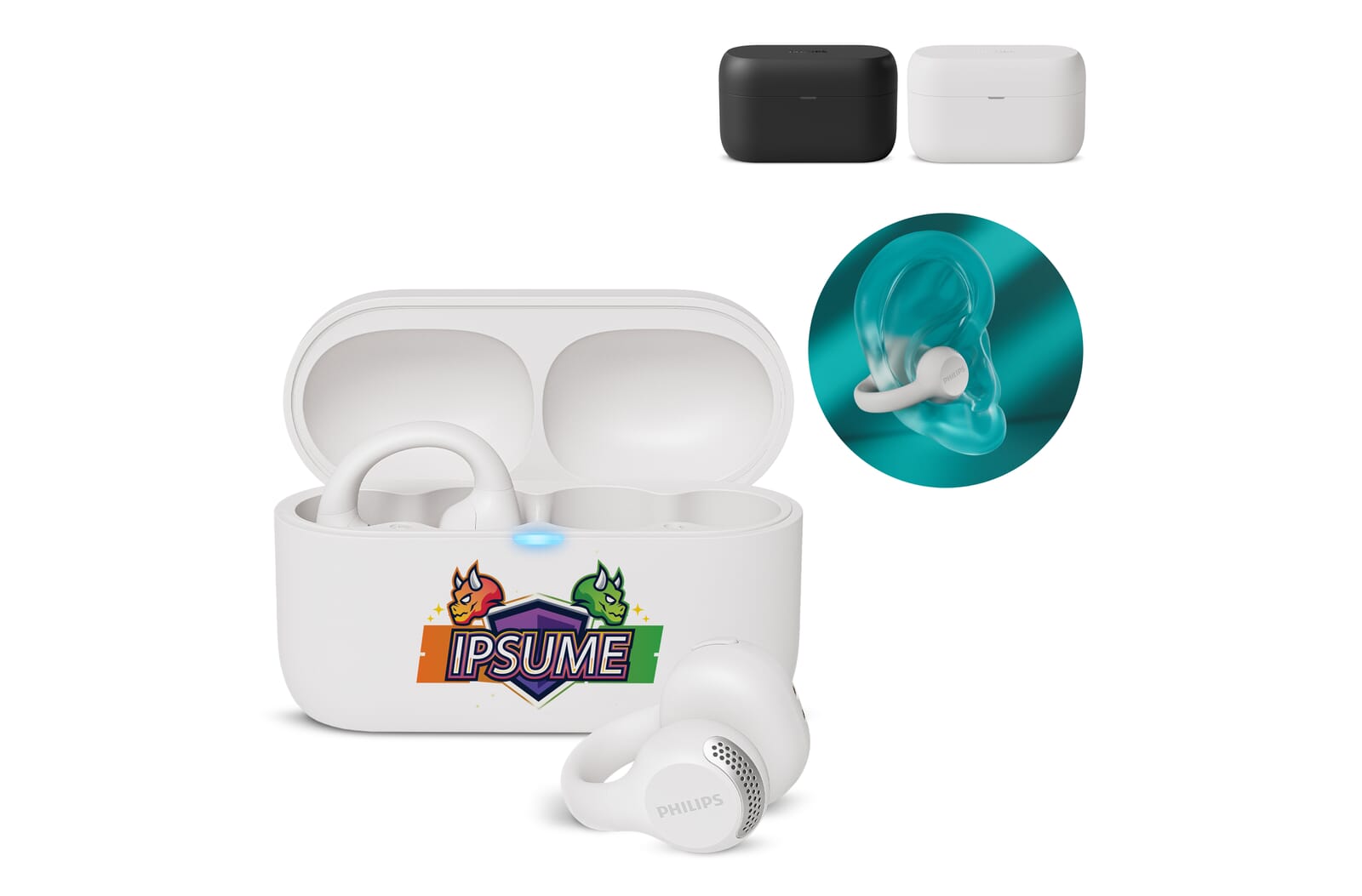 Philips TAQ2000 Open-ear TWS Oordopjes bedrukken met logo