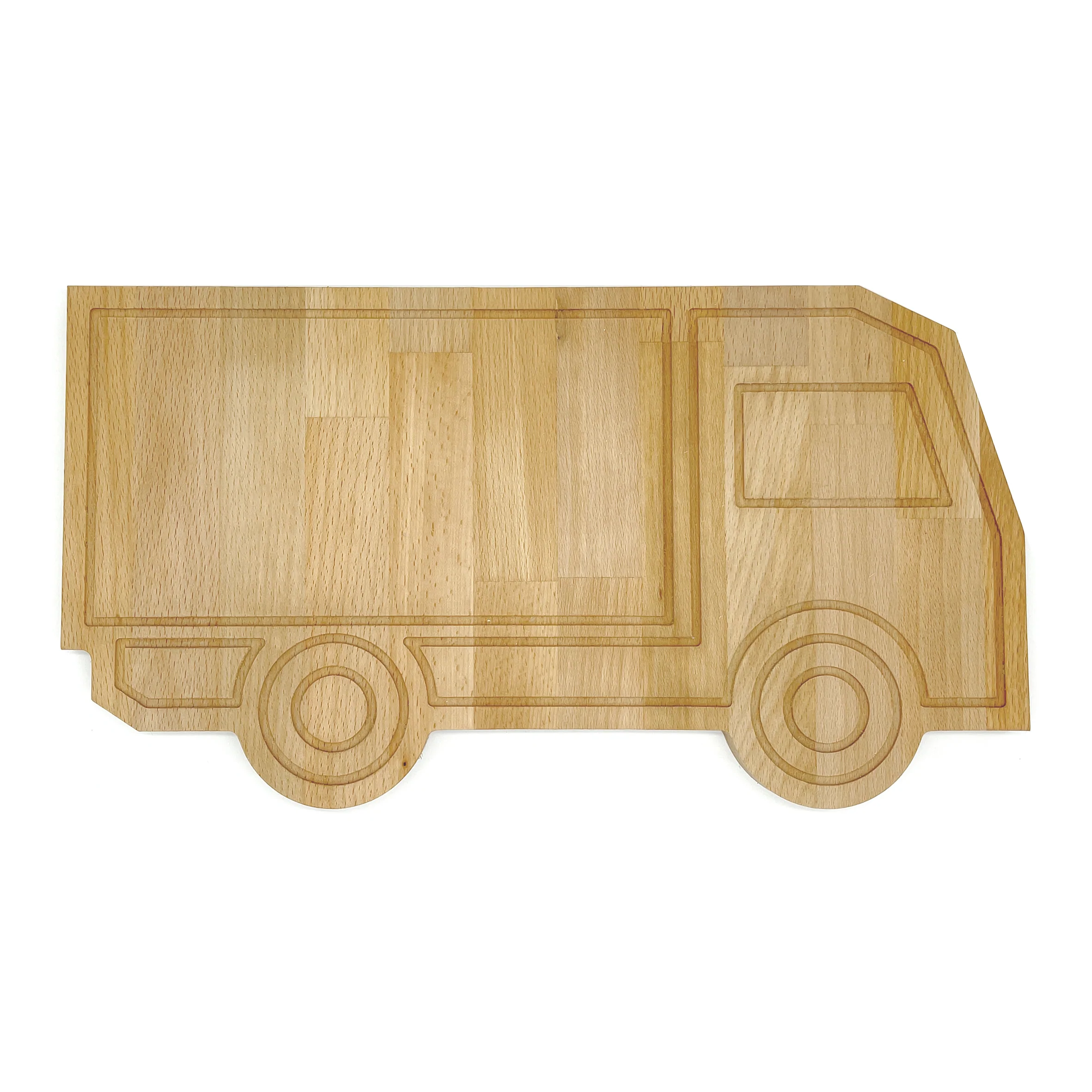 Vrachtwagenplank Beukenhout (39,5 x 20 cm) bedrukken met logo