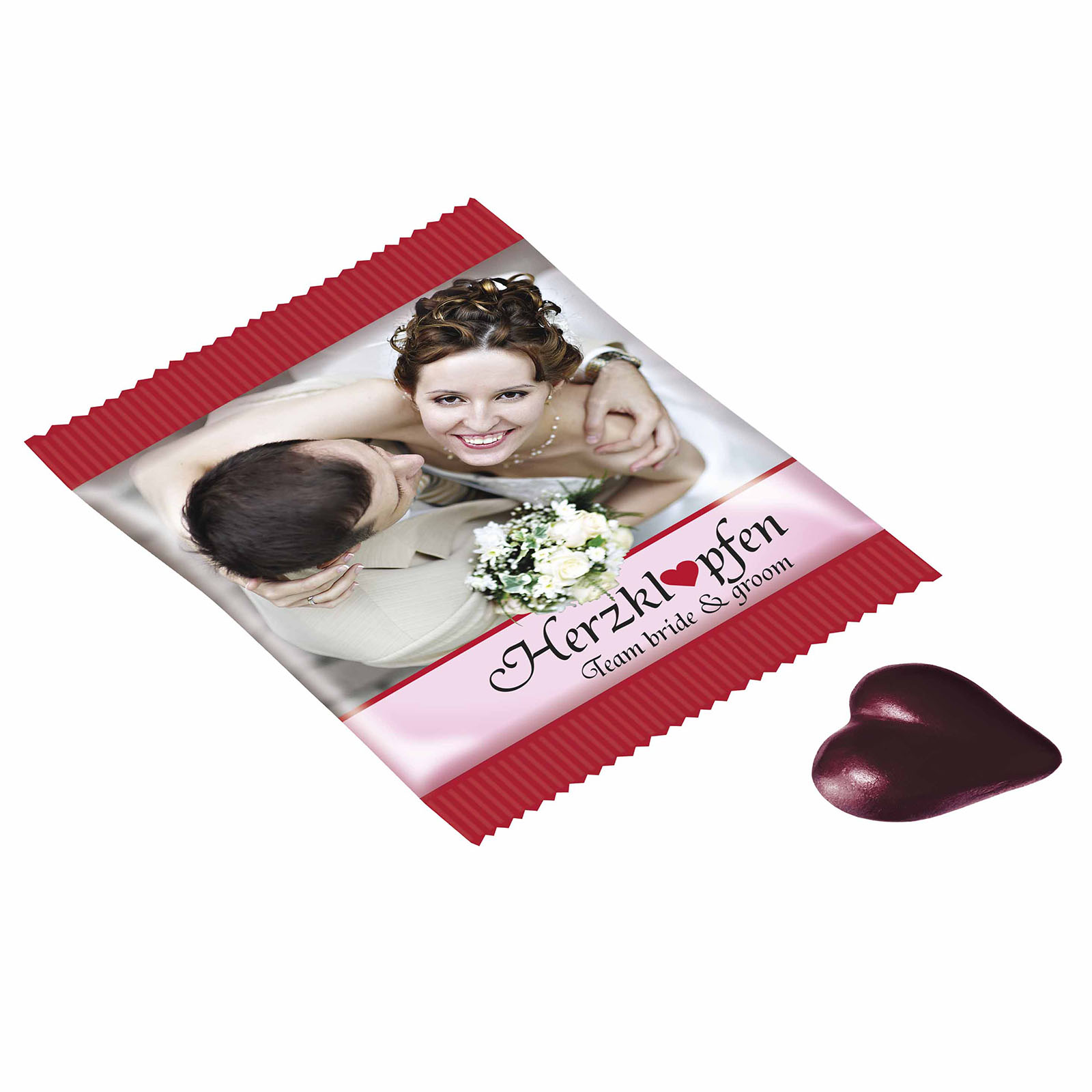 Vruchtengummies hartjes bedrukken met logo