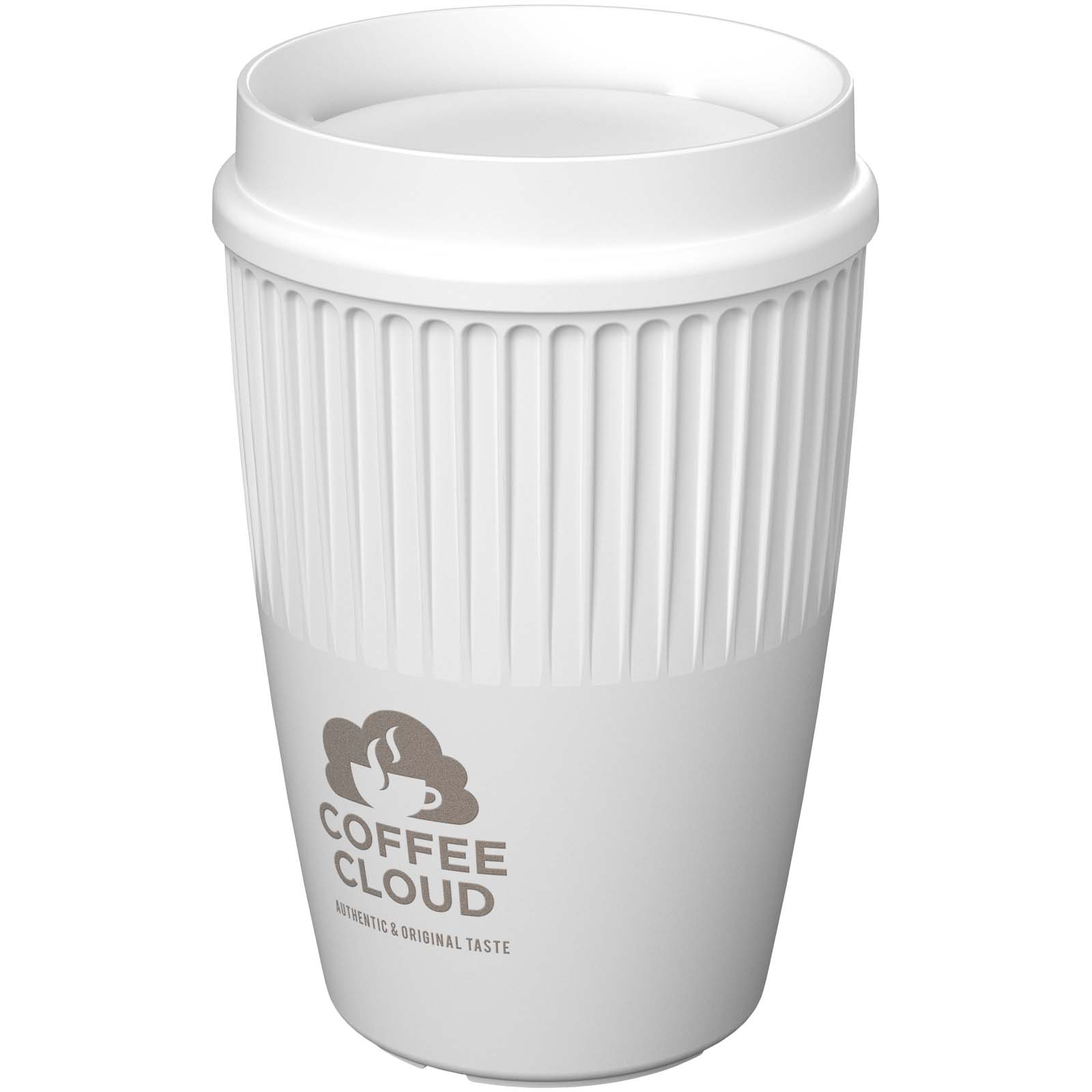 Cirrus POP 350 ml beker met 360° deksel bedrukken met logo