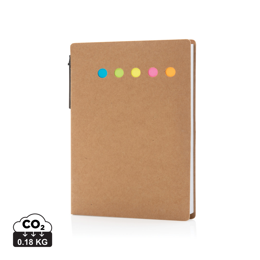 Kraft sticky notes A6 bedrukken met logo