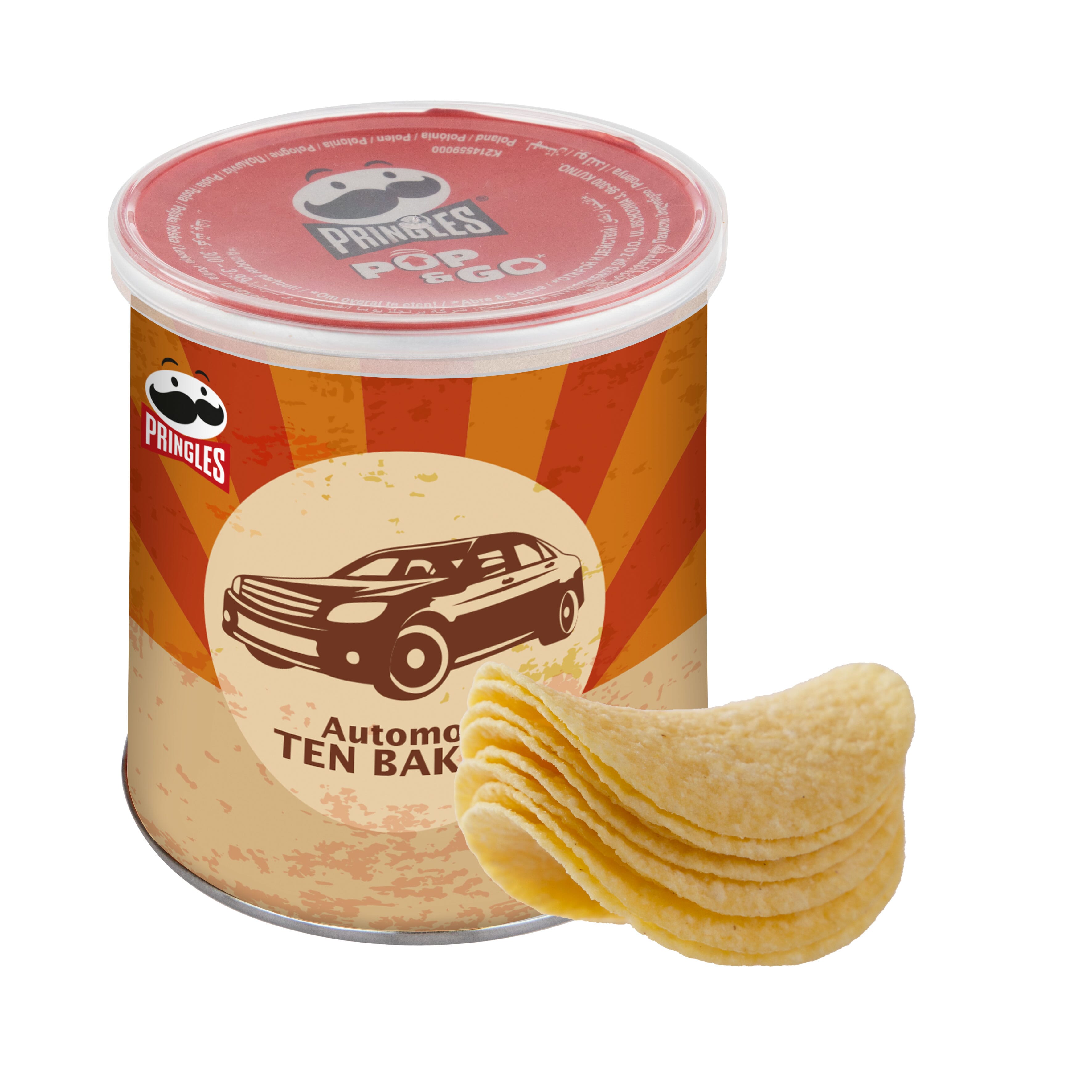 Mini Pringles bedrukken met logo
