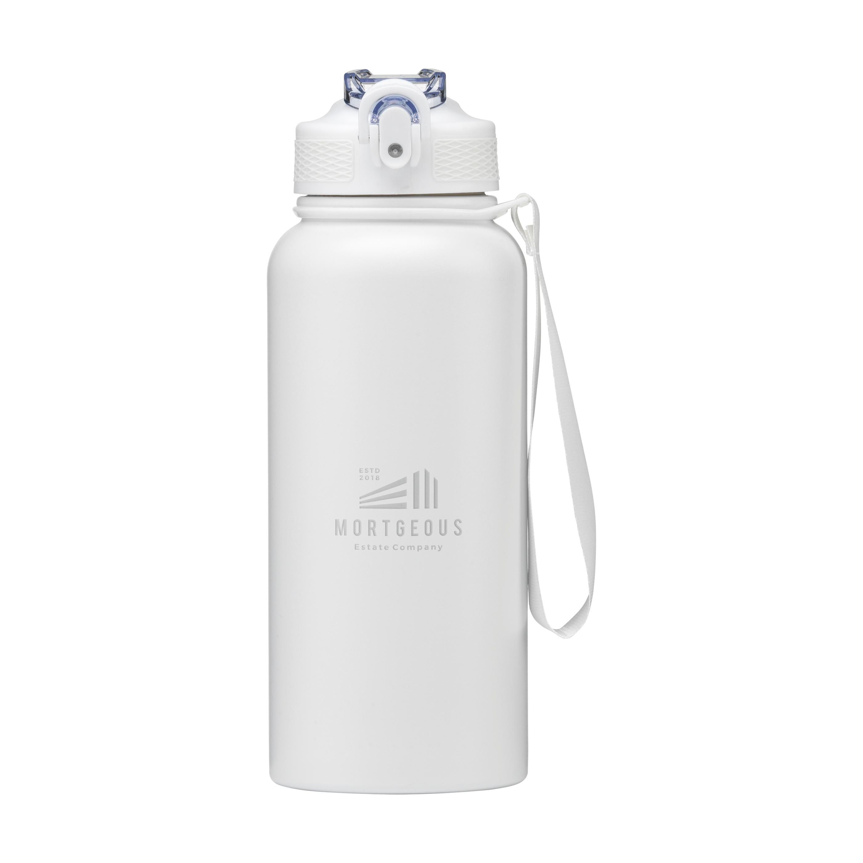 AquaSteel XL Wide RCS Recycled Water Bottle 900 ml bedrukken met logo
