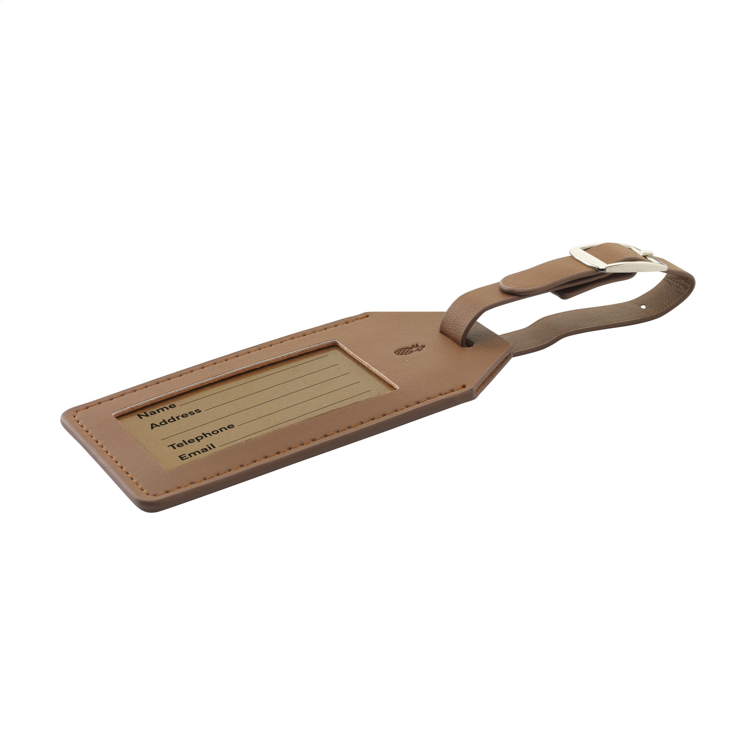 Vegan Pineapple Leather Luggage Tag bagagelabel bedrukken met logo