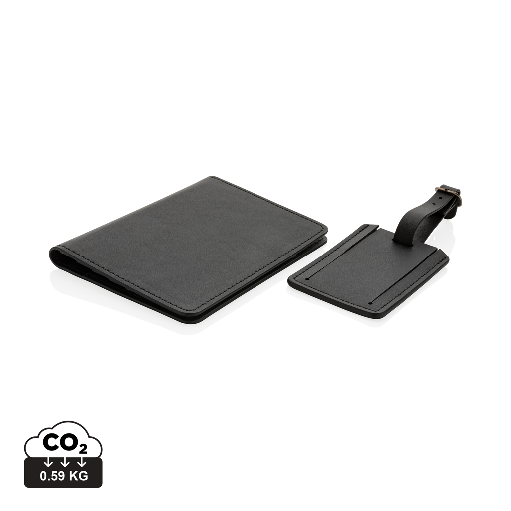 Swiss Peak GRS Gerecycled PU Reiscadeauset bedrukken met logo