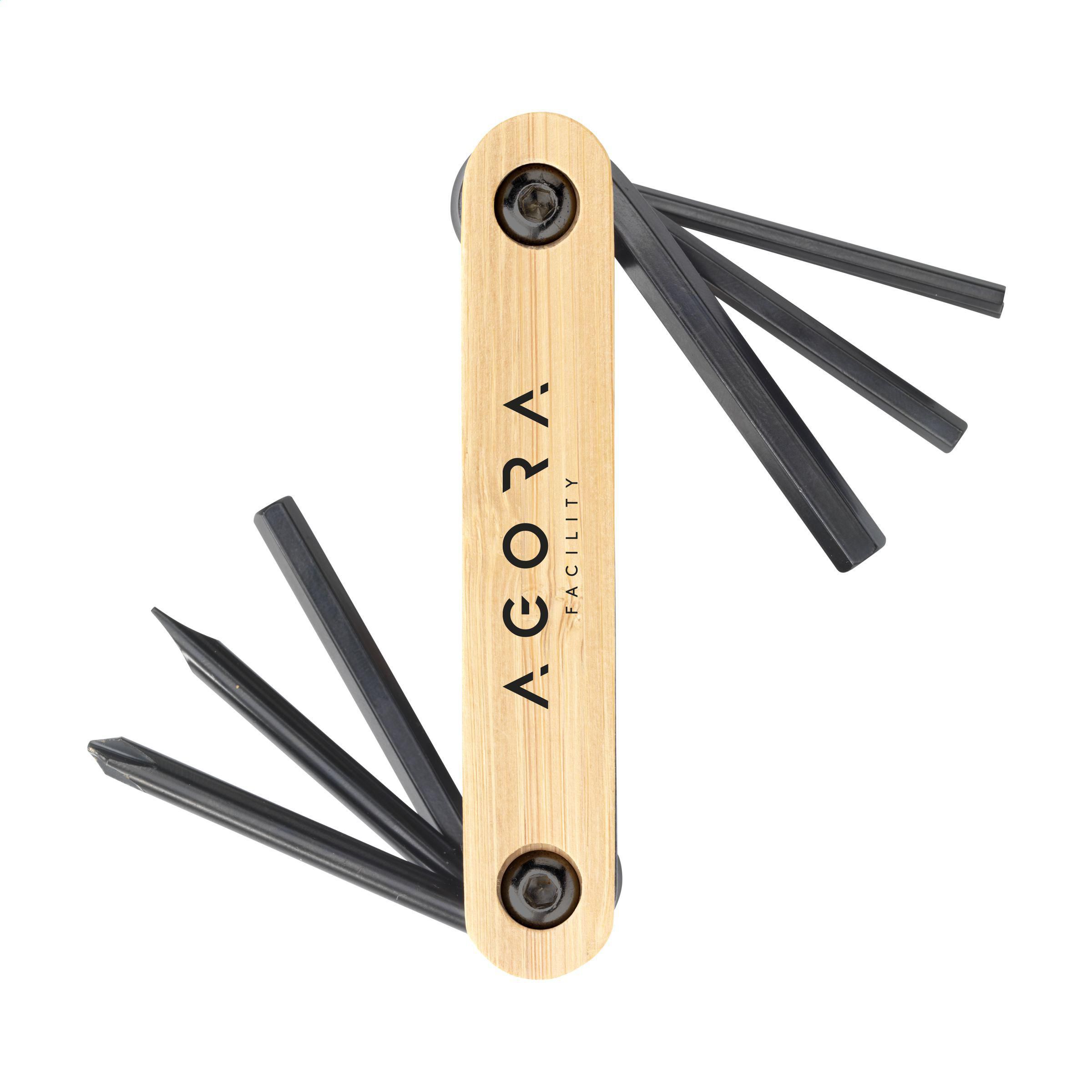 Buda Bamboo Black Tool multitool bedrukken met logo