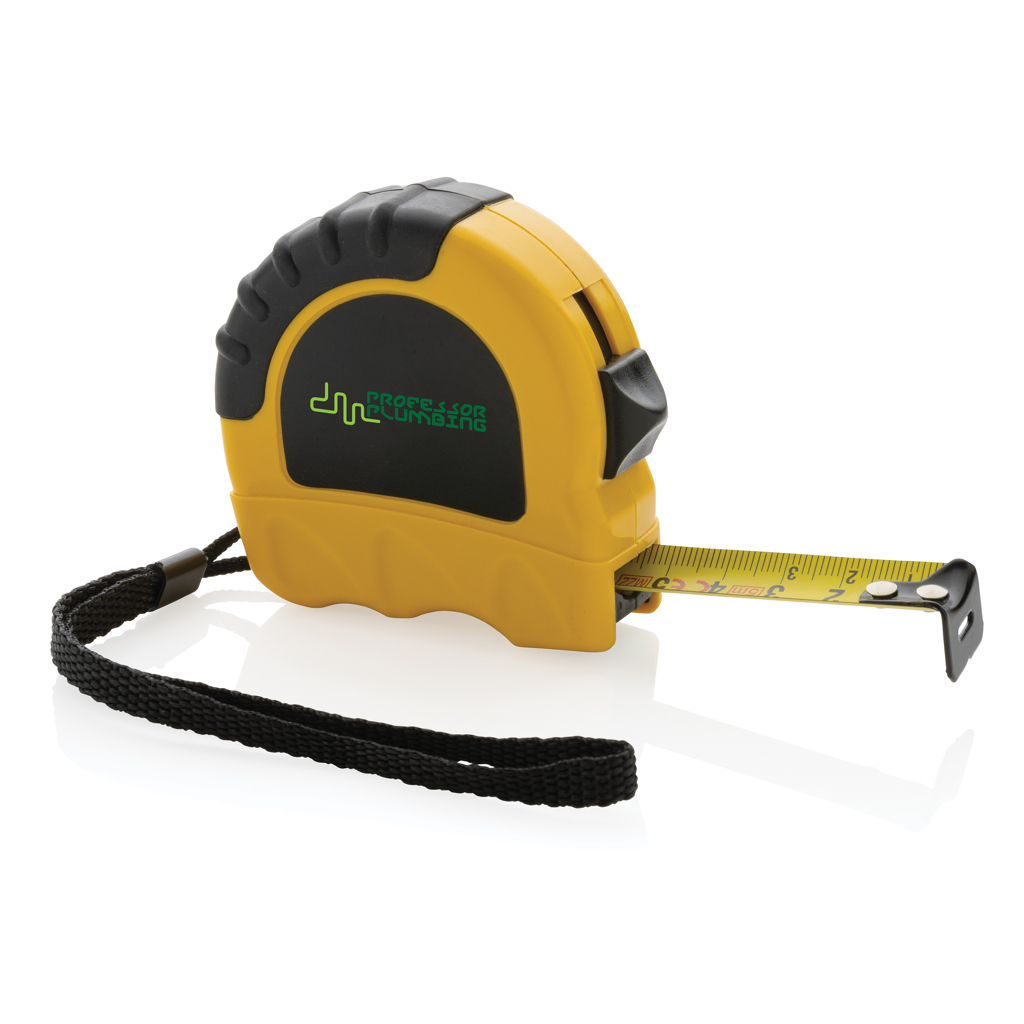 RCS gerecycled plastic rolmaat 5M/19 mm bedrukken met logo