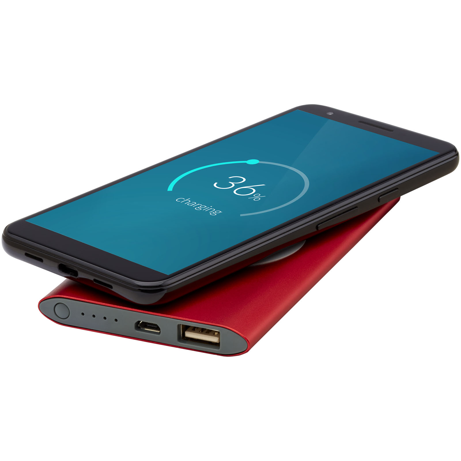 Juice 4000 mAh draadloze powerbank  bedrukken met logo