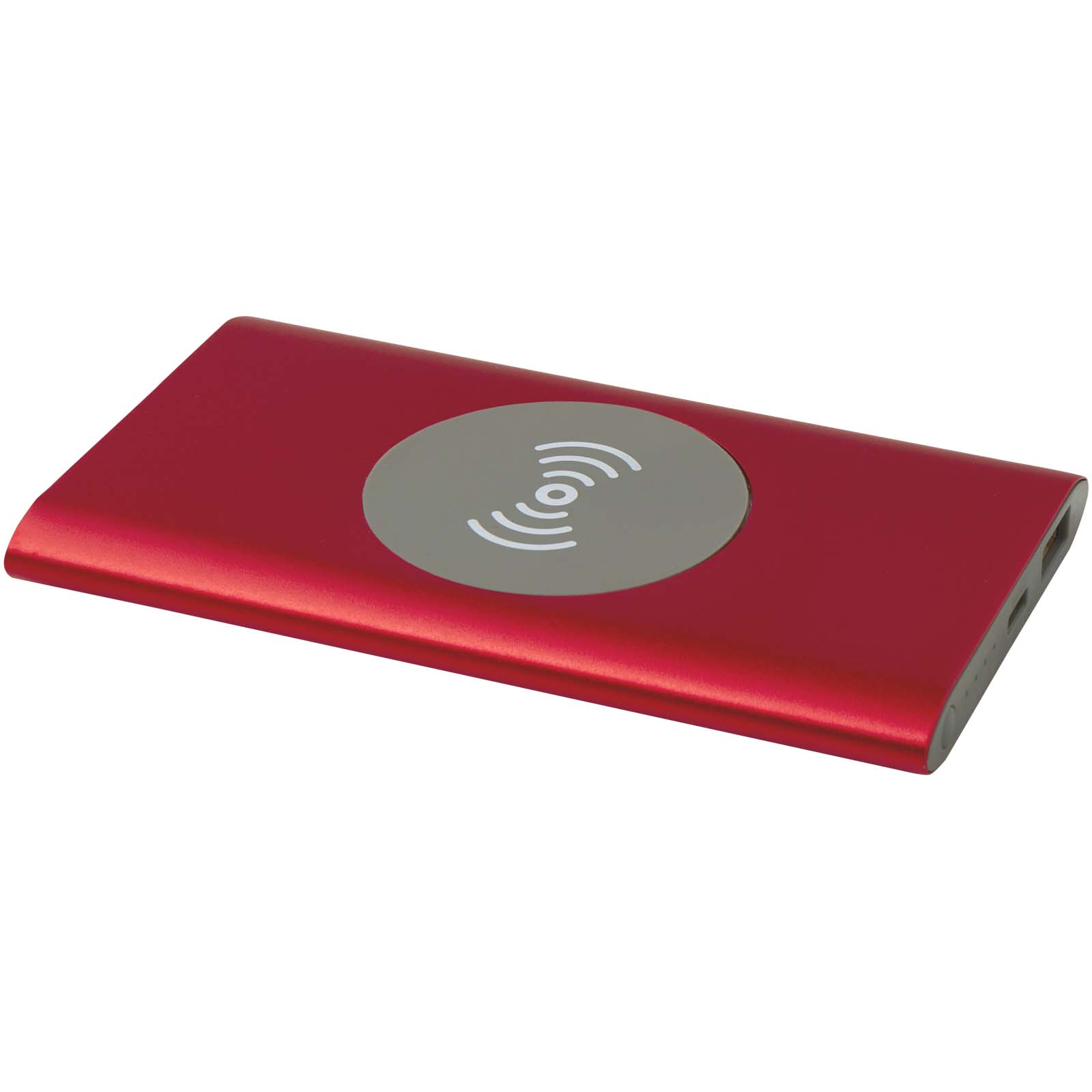 Juice type-C draadloze powerbank van 4000 mAh van gerecycled aluminium  bedrukken met logo