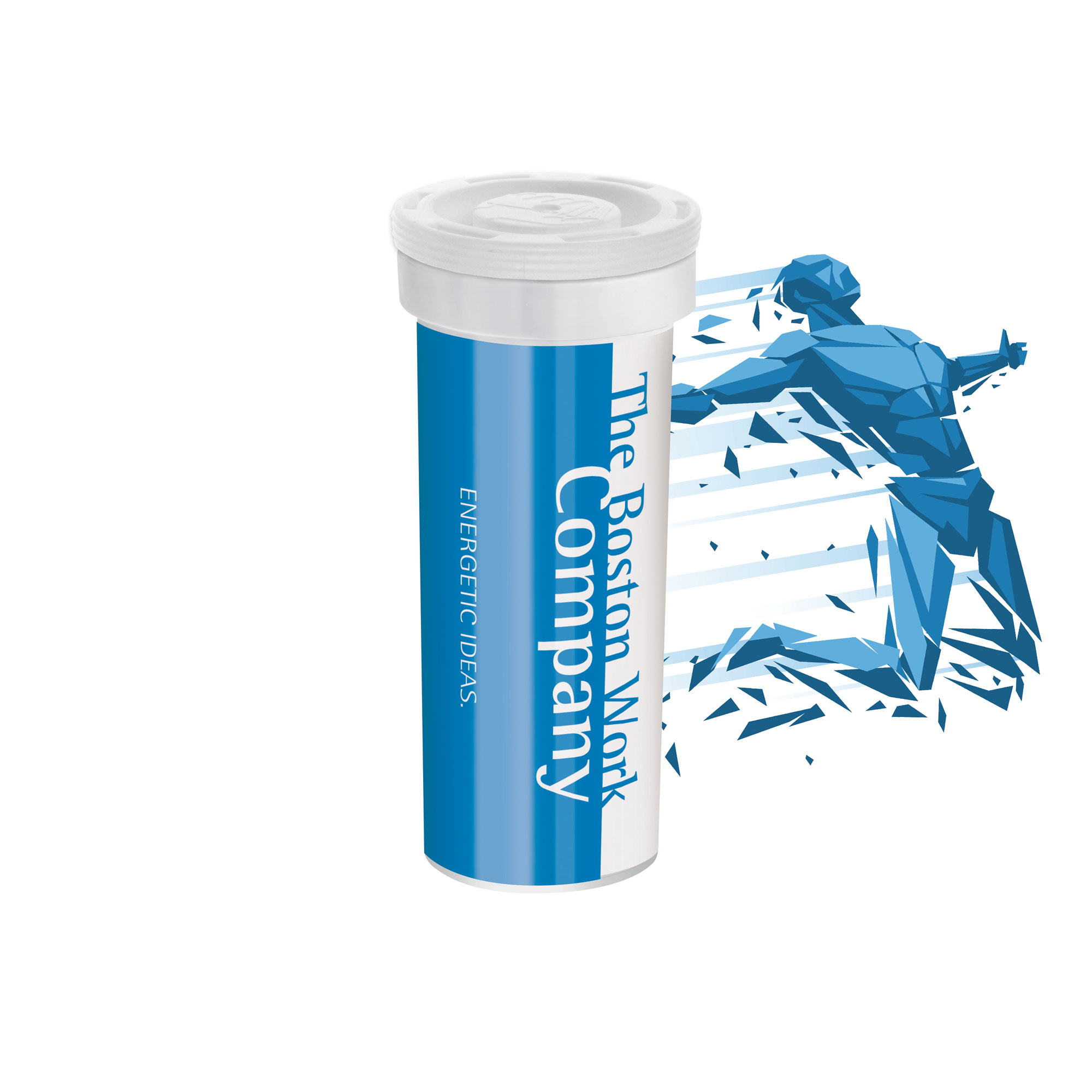 Bruisende energiedrank bedrukken met logo