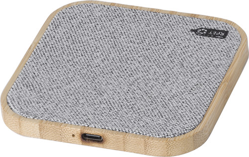 Bamboe draadloze oplader Moses bedrukken met logo