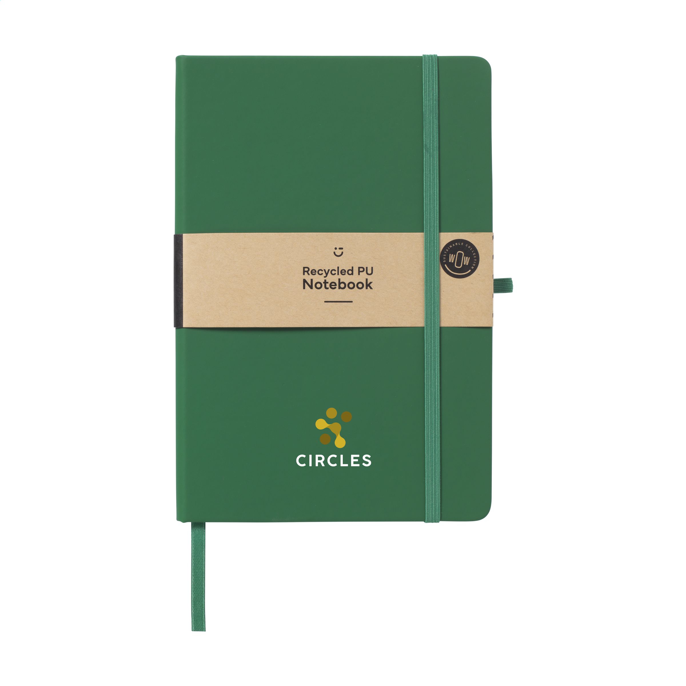 Recycled GRS PU Notebook A5 bedrukken met logo