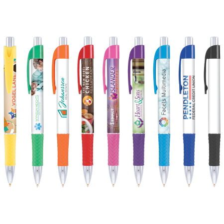 DIA balpen Grande met gripzone in full colour all over bedrukt bedrukken met logo