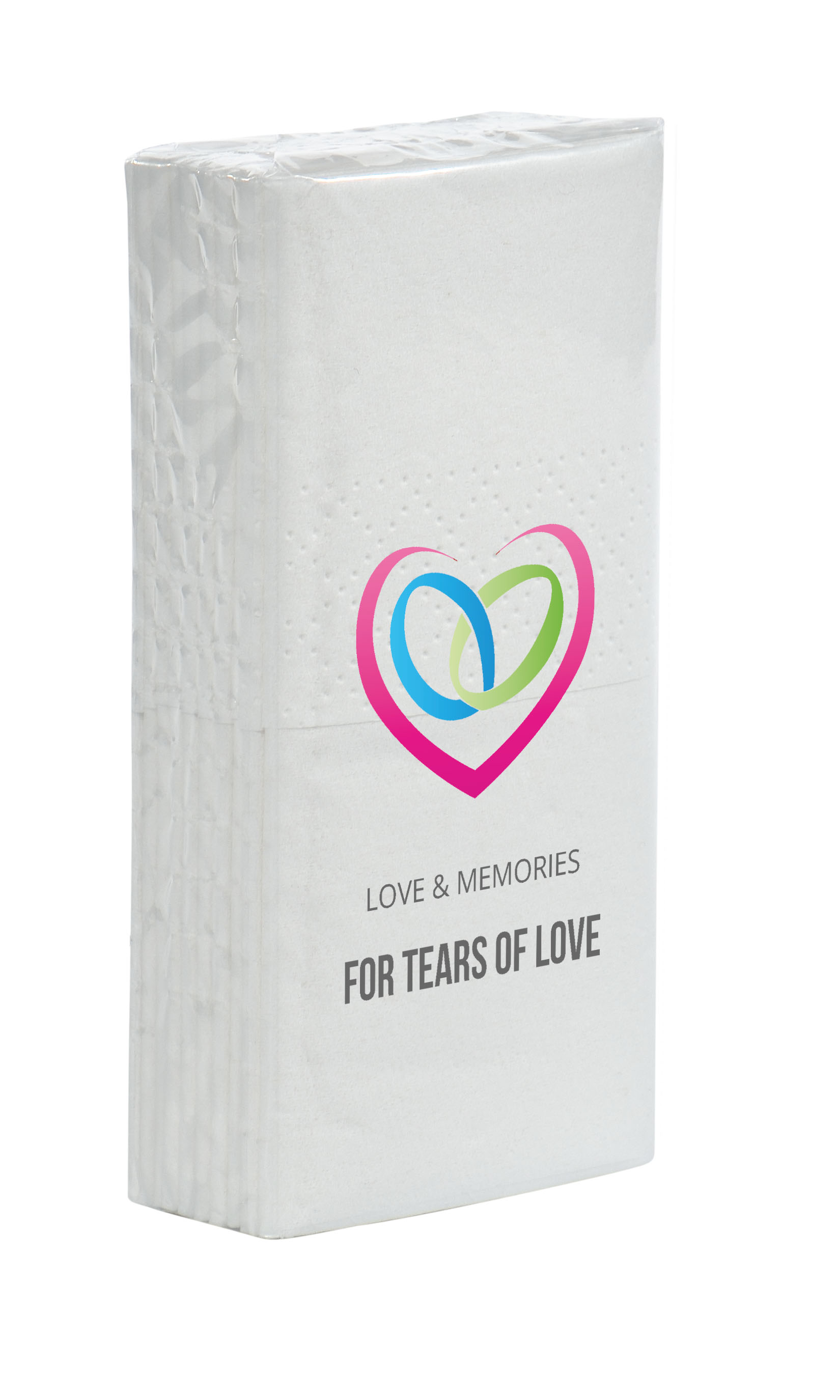 Roos Zakdoekjes in folie bedrukken met logo